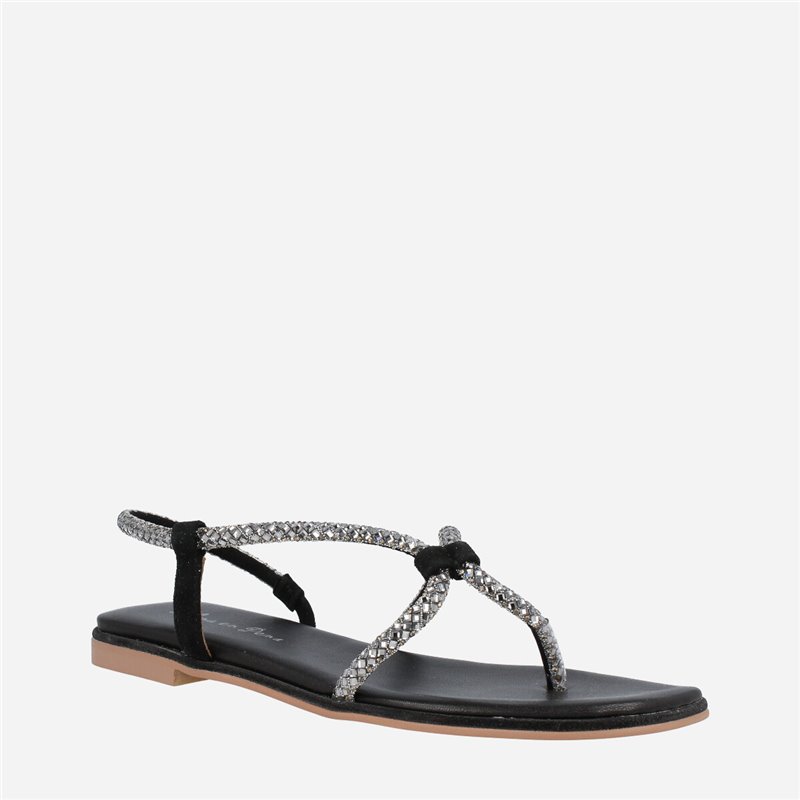 Sandalia Saturno Negro Sandalia Saturno Negro