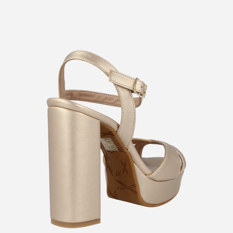 Sandalia Yacare Oro Sandalia Yacare Oro