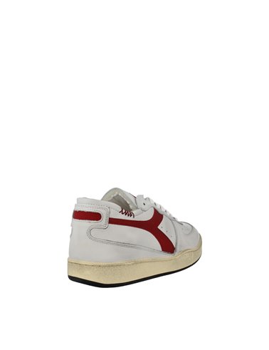 Sneaker Mi Basket Row CUt Blanco-Rojo 