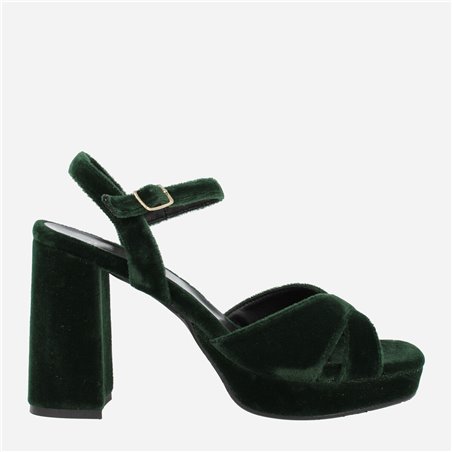Sandalia Dafne Velvet Verde 