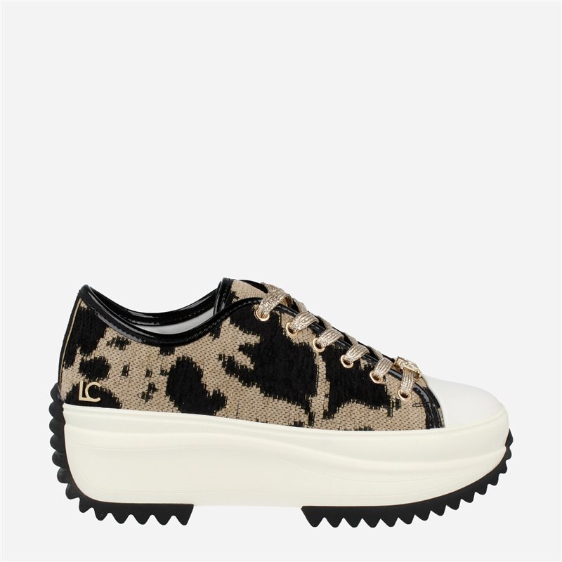 Sneaker Cow Print Negro 