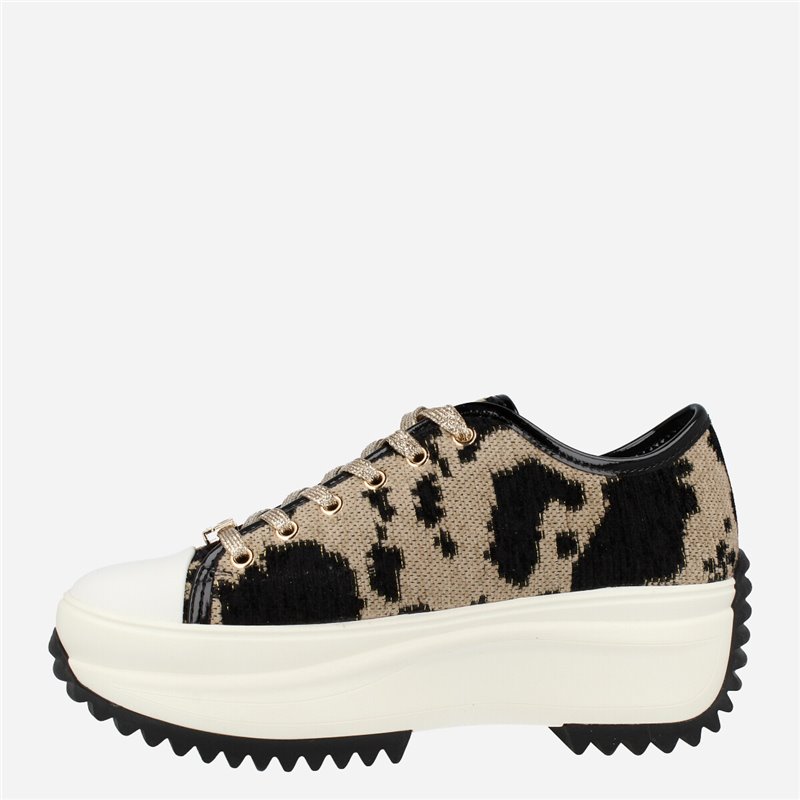 Sneaker Cow Print Negro 