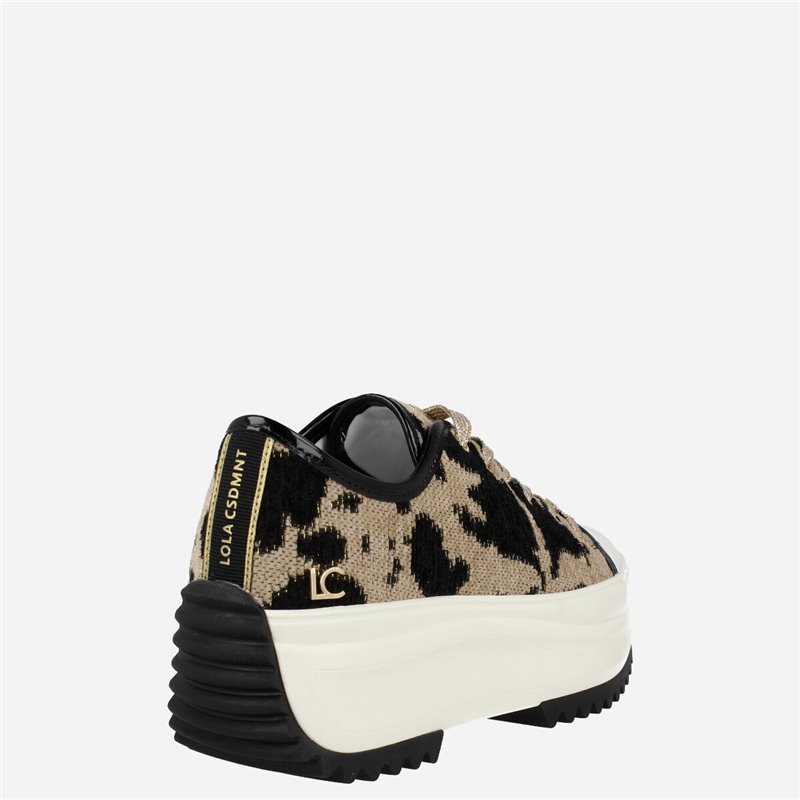 Sneaker Cow Print Negro 