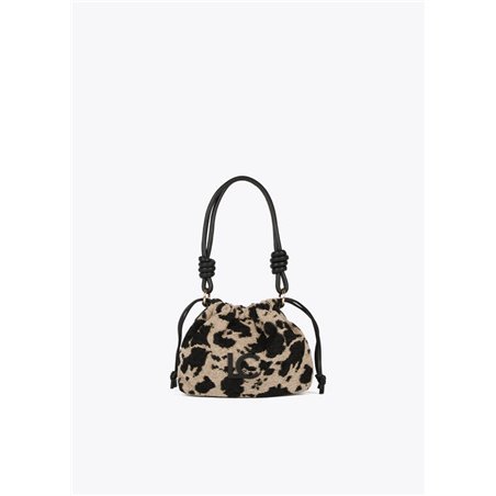 Bolso Shopper Cow Print Beig 