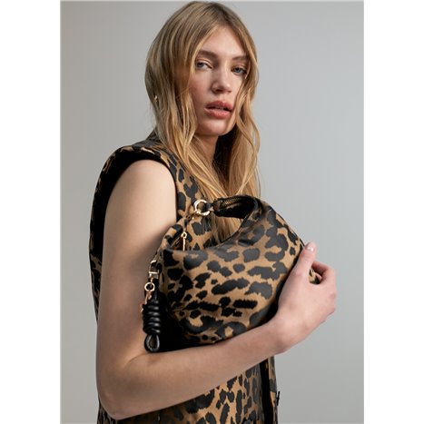 Bolso Jaquard Leo Leopardo 