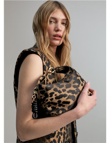 Bolso Jaquard Leo Leopardo 