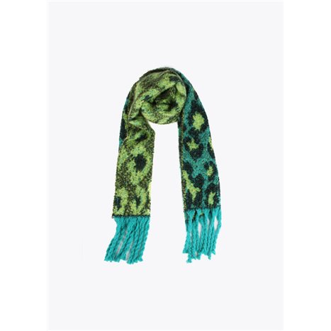 Bufanda Animal Print Verde 