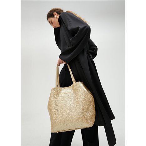 Bolso Shopper Grabado Oro Bolso Shopper Grabado Oro