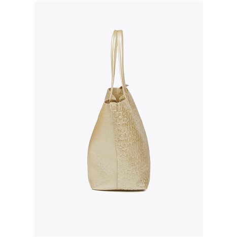 Bolso Shopper Grabado Oro Bolso Shopper Grabado Oro