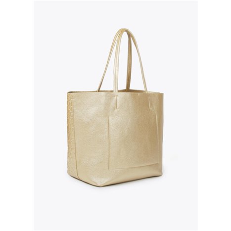 Bolso Shopper Grabado Oro Bolso Shopper Grabado Oro