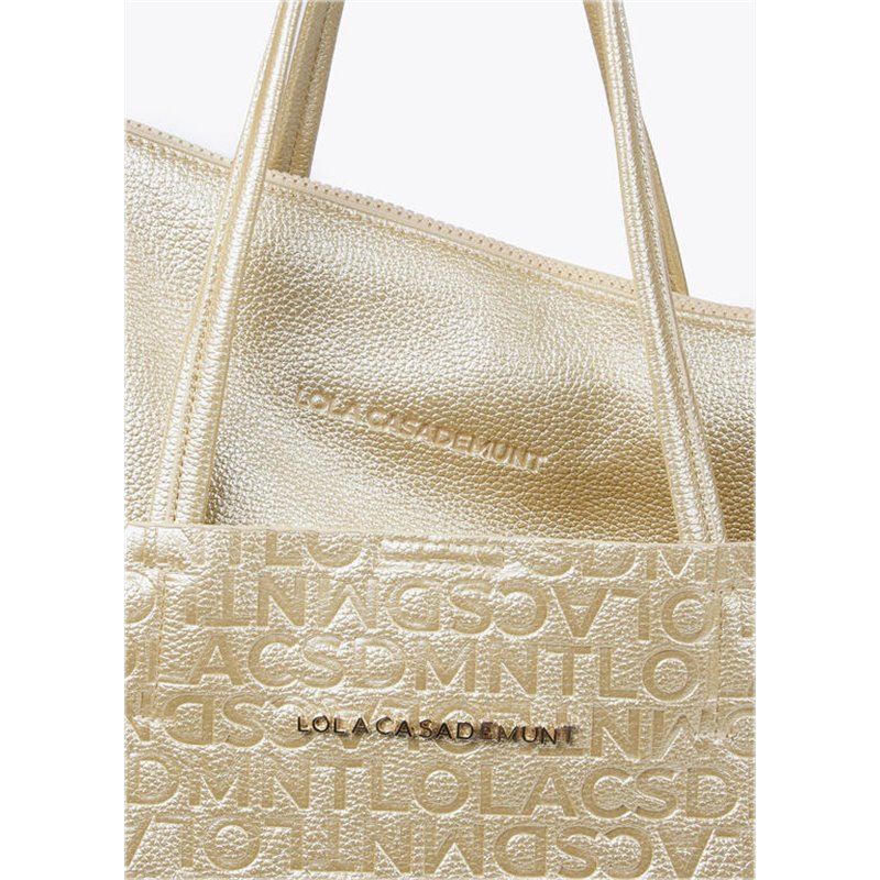 Bolso Shopper Grabado Oro Bolso Shopper Grabado Oro