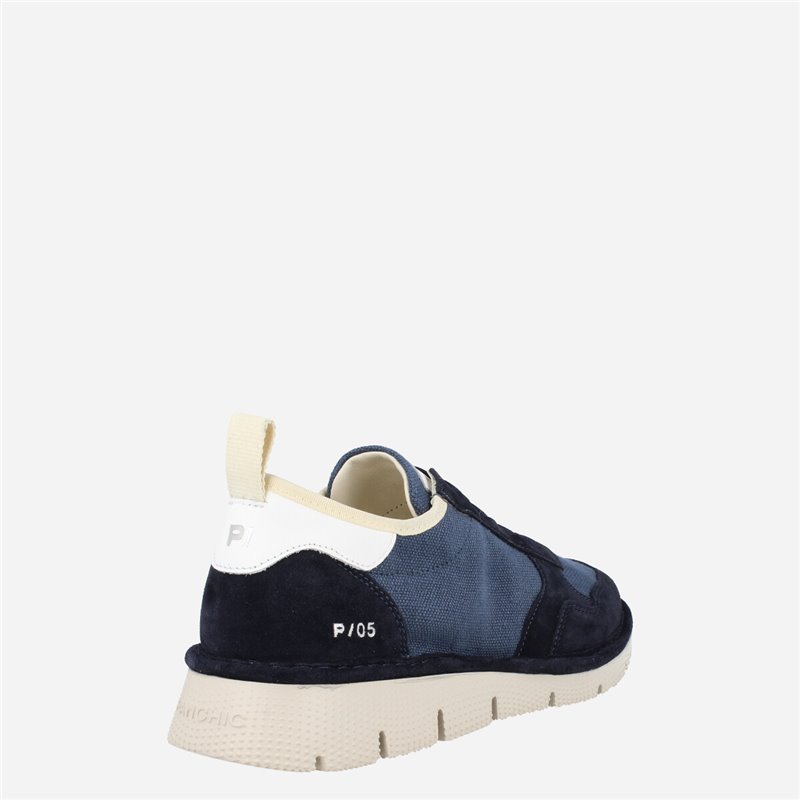 Sneaker Slip On P05M Canvas Marino