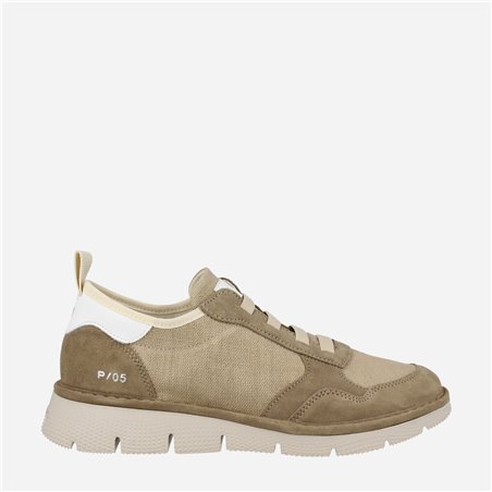 Sneaker Slip On P05M Canvas Taupe