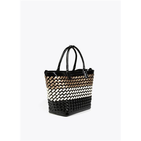Bolso Capazo Trenza Negro Bolso Capazo Trenza Negro