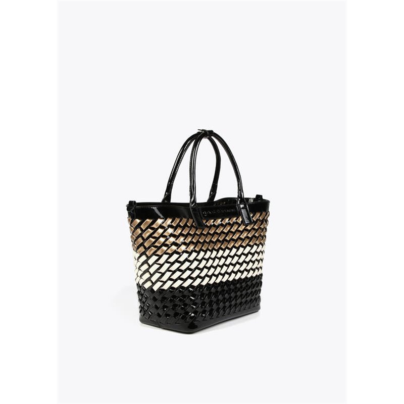 Bolso Capazo Trenza Negro Bolso Capazo Trenza Negro