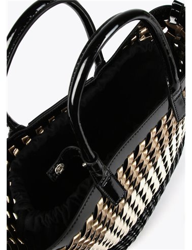 Bolso Capazo Trenza Negro
