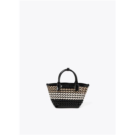 Bolso Mini Trenza Negro