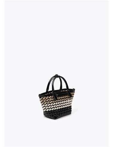 Bolso Mini Trenza Negro