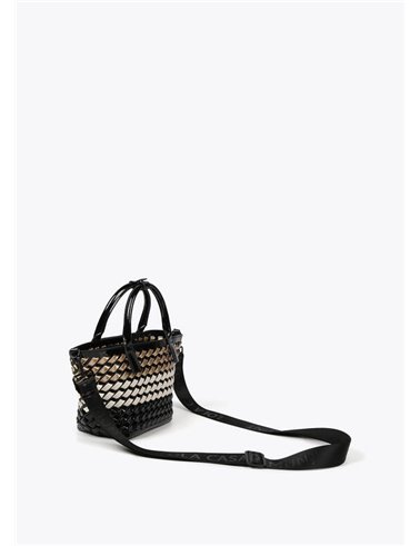 Bolso Mini Trenza Negro