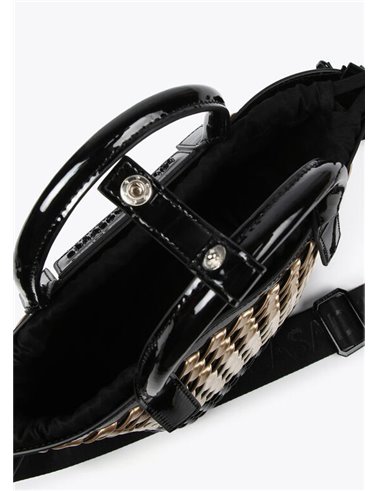 Bolso Mini Trenza Negro
