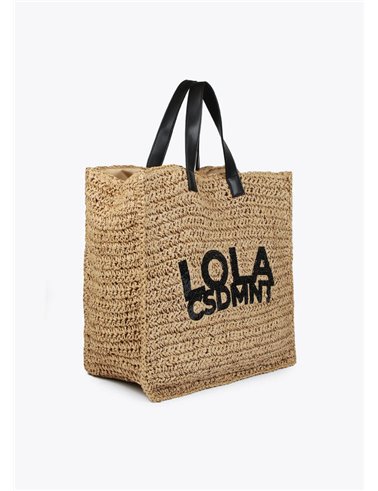Bolso Rafia Logo Camel