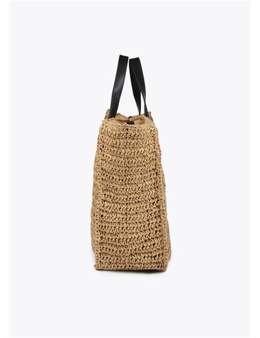 Bolso Rafia Logo Camel
