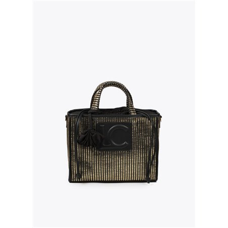 Bolso Capazo Metal Negro
