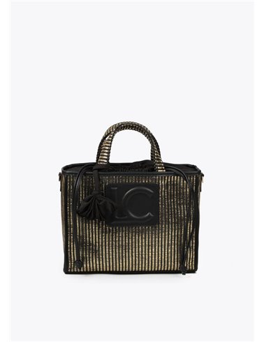 Bolso Capazo Metal Negro