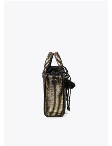 Bolso Capazo Metal Negro