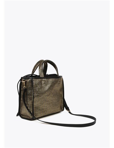 Bolso Capazo Metal Negro