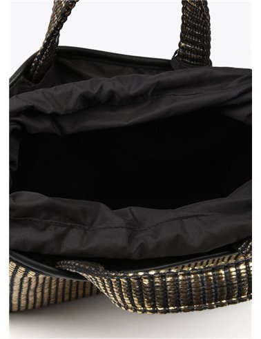 Bolso Capazo Metal Negro