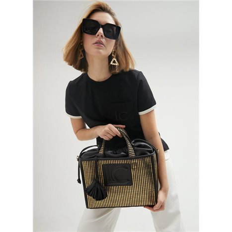 Bolso Capazo Metal Negro Bolso Capazo Metal Negro