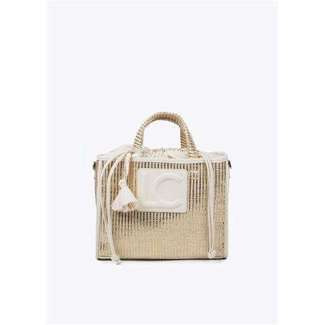 Bolso Capazo Metal Beig