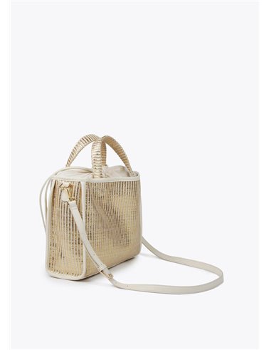 Bolso Capazo Metal Beig