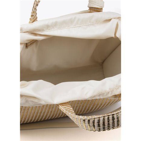 Bolso Capazo Metal Beig Bolso Capazo Metal Beig