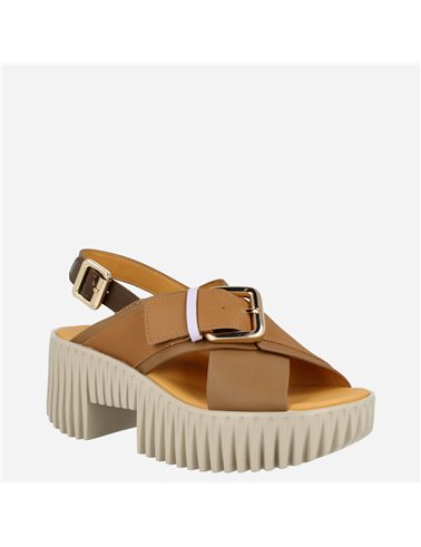 Sandalia Plia Juno Taupe