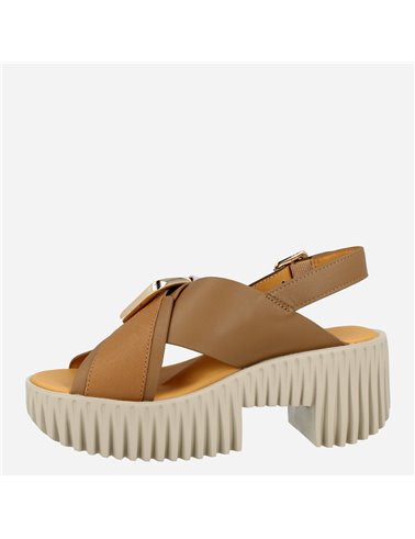 Sandalia Plia Juno Taupe