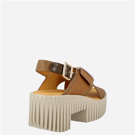 Sandalia Plia Juno Taupe Sandalia Plia Juno Taupe