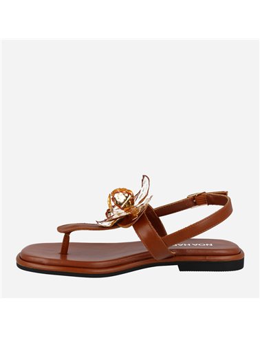 Sandalia Tangerine Cuero