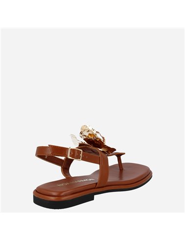 Sandalia Tangerine Cuero