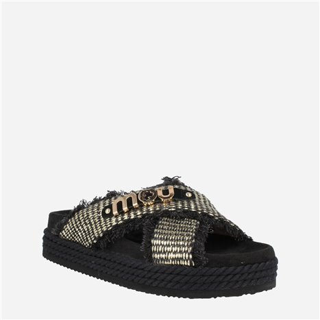 Sandalia Criss Cross Rope Negro Sandalia Criss Cross Rope Negro