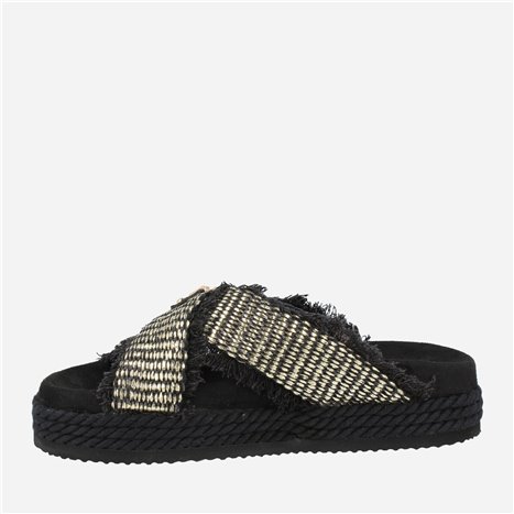 Sandalia Criss Cross Rope Negro Sandalia Criss Cross Rope Negro