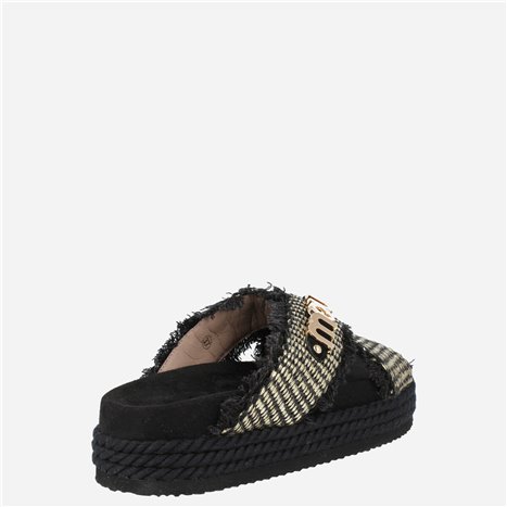 Sandalia Criss Cross Rope Negro Sandalia Criss Cross Rope Negro