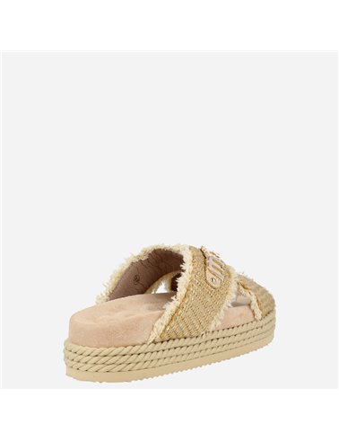 Sandalia Criss Cross Rope Beig