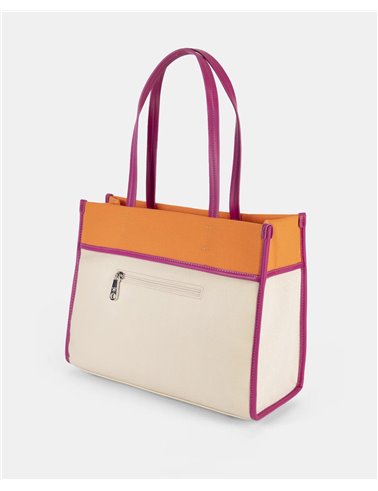 Bolso Shopper Spiga Naranja