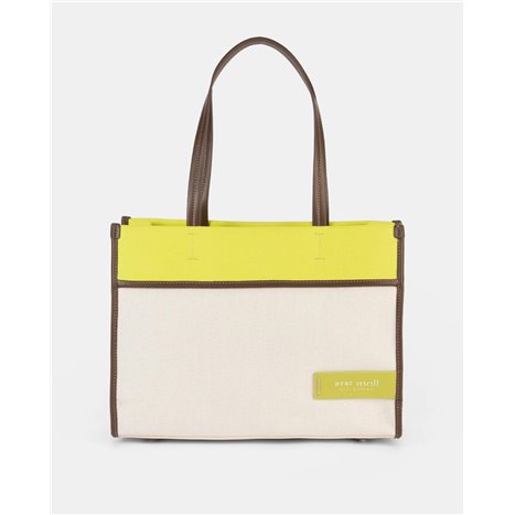 Bolso Shopper Spiga Amarillo