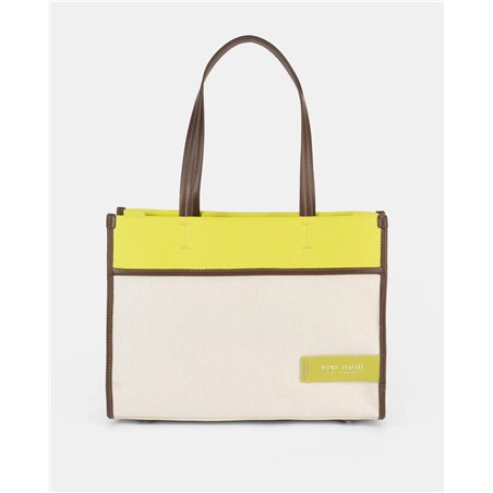 Bolso Shopper Spiga Amarillo