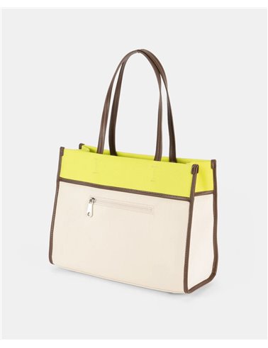 Bolso Shopper Spiga Amarillo