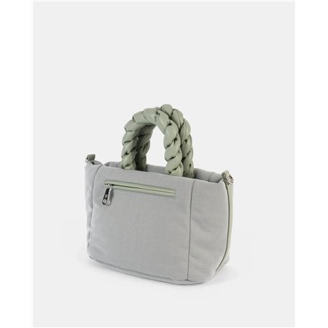 Bolso Shopper Madras Verde Mar Bolso Shopper Madras Verde Mar