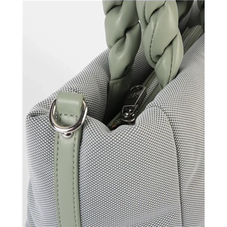 Bolso Shopper Madras Verde Mar Bolso Shopper Madras Verde Mar